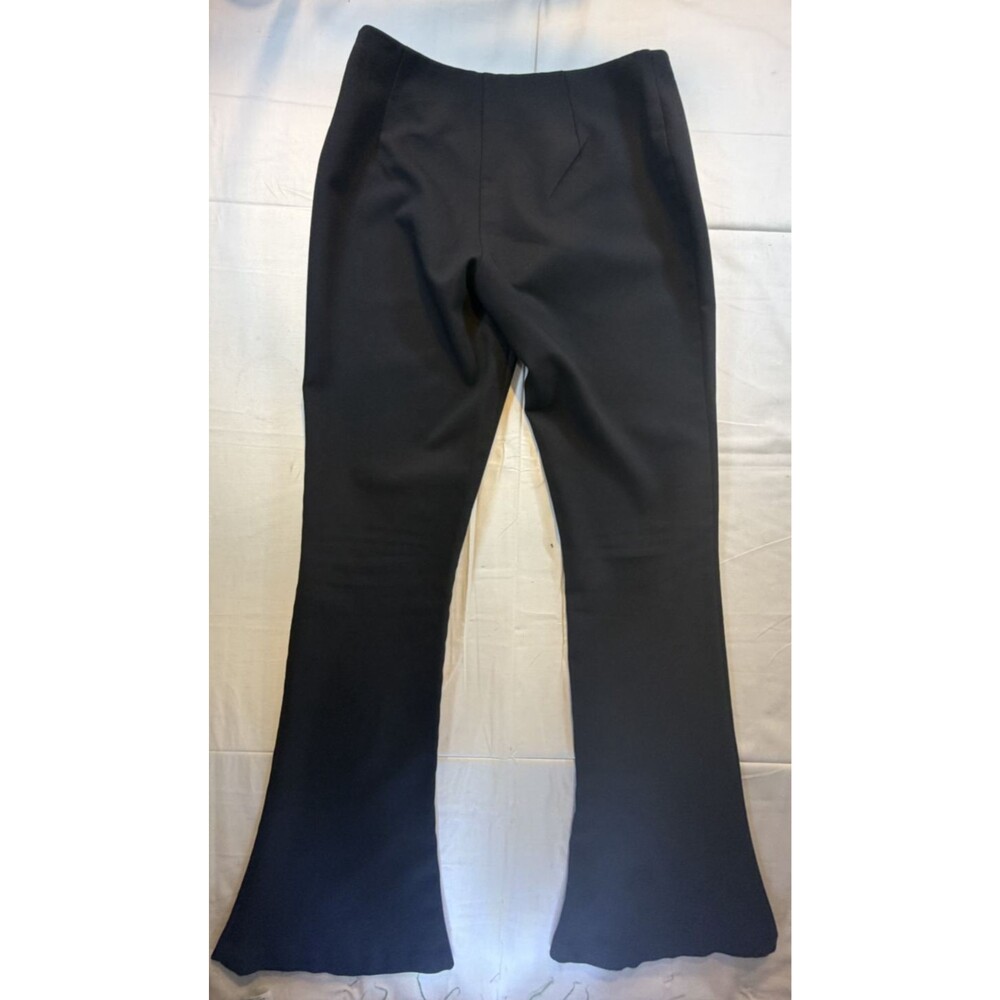 🖤✨ VTG United Colors of Benetton Women's Black Flared Pants Size 42 Polyester